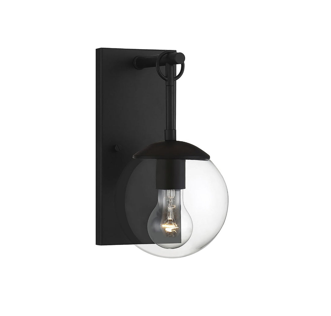 Savoy House 1-Light Outdoor Wall Lantern in Matte Black - Model M50029BK