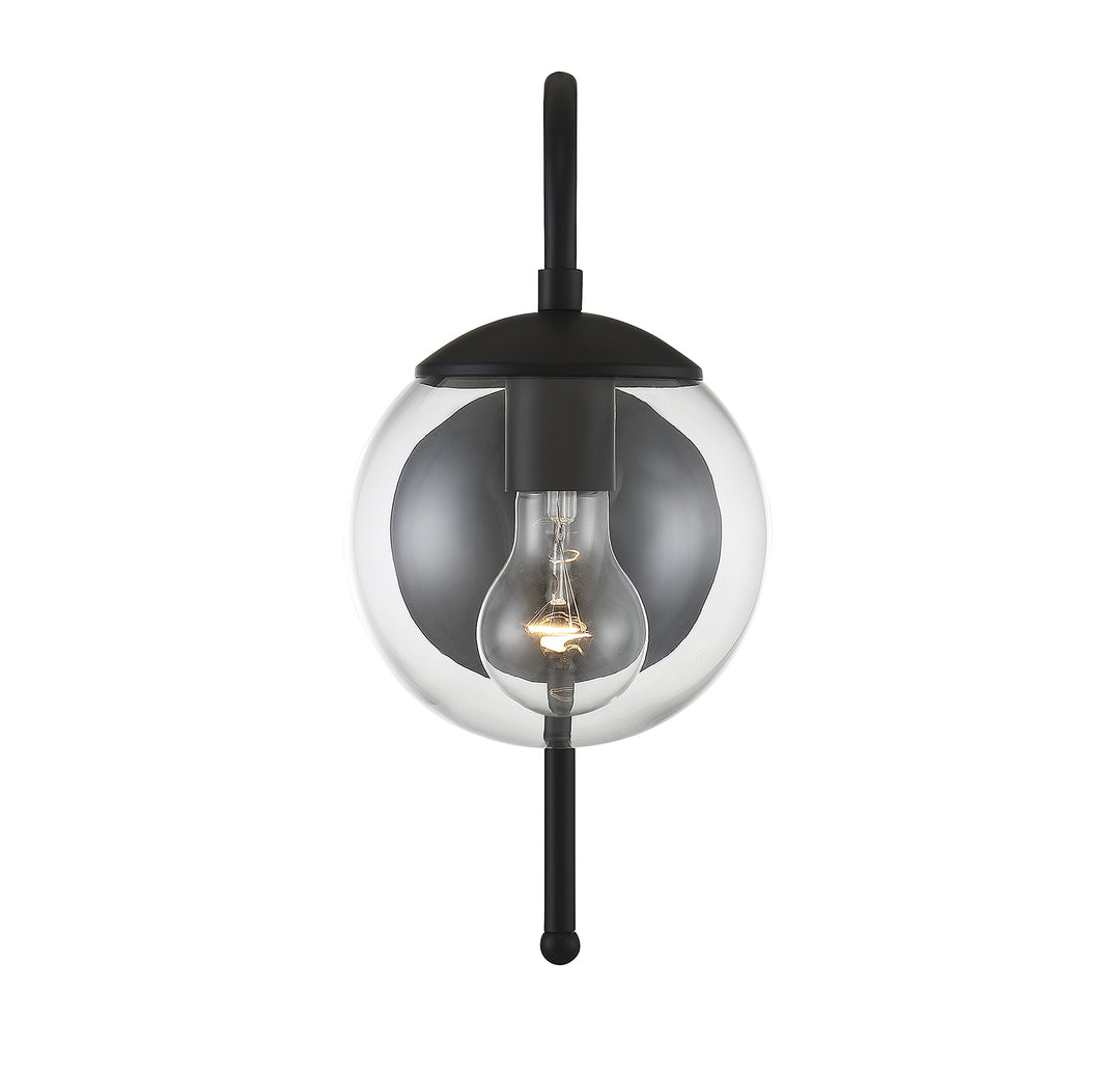 Savoy House 1-Light Outdoor Wall Lantern in Matte Black - Model M50030BK