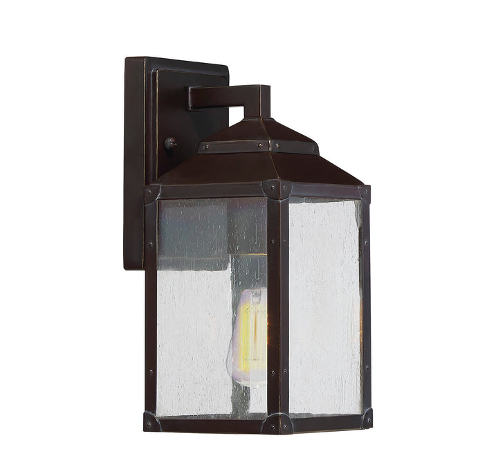Savoy House Brennan Outdoor Wall Lantern in English Bronze with Gold