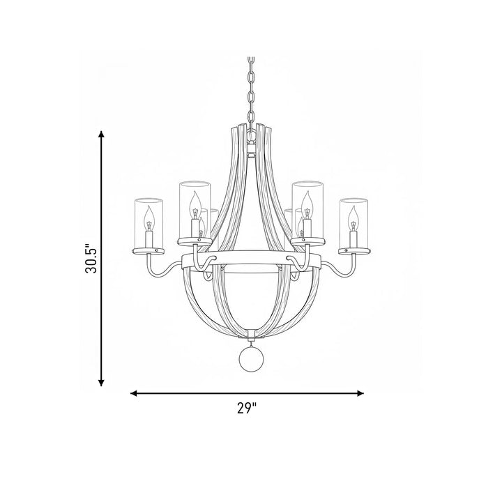 Savoy House Eden 6-Light Outdoor Chandelier - Model 1-2100-6-70
