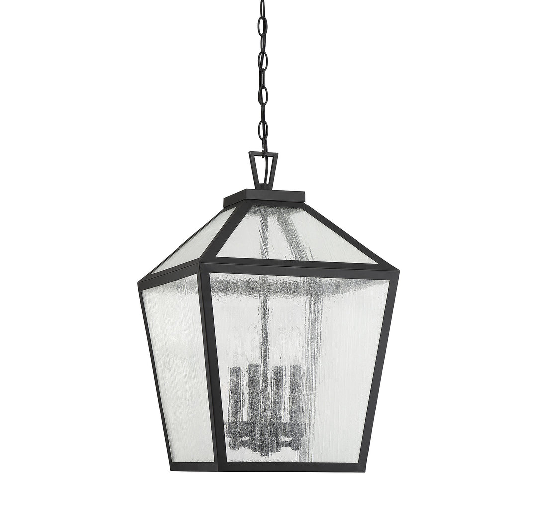 Savoy House Woodstock 4-Light Outdoor Hanging Lantern - Model 5-104-BK
