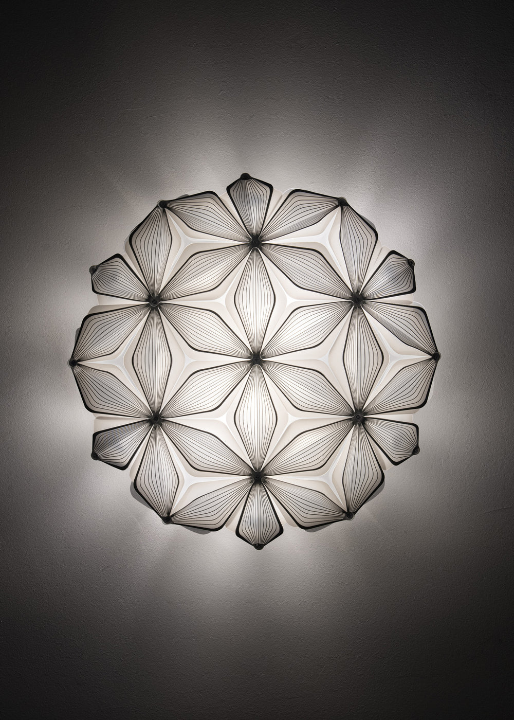 Slamp C'est La Vie Ceiling/Wall Medium - Black