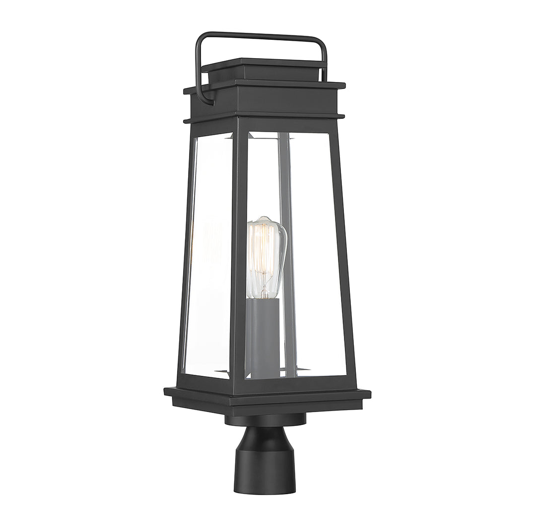 Savoy House Boone 1-Light Outdoor Post Lantern - Model 5-817-BK