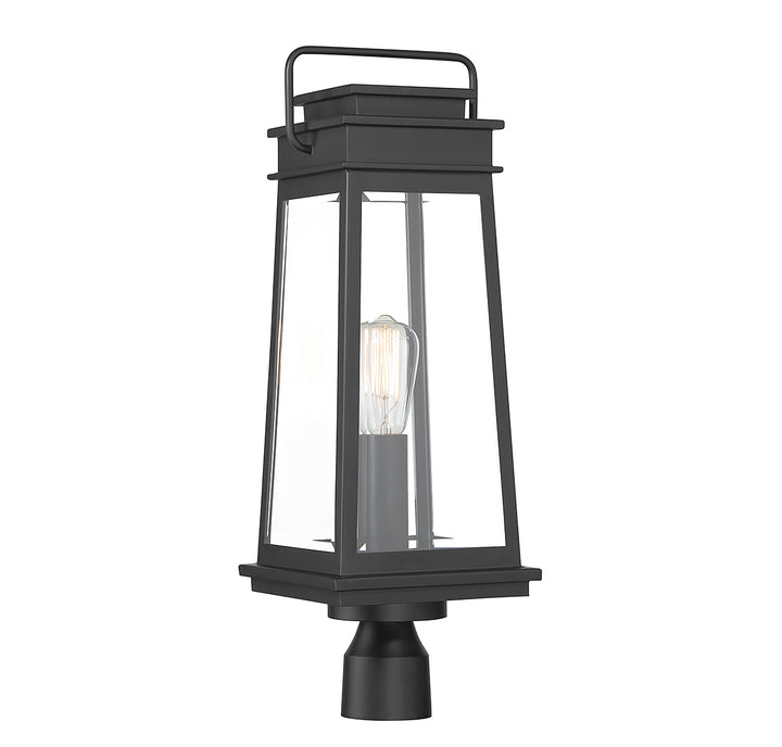 Savoy House Boone 1-Light Outdoor Post Lantern - Model 5-817-BK