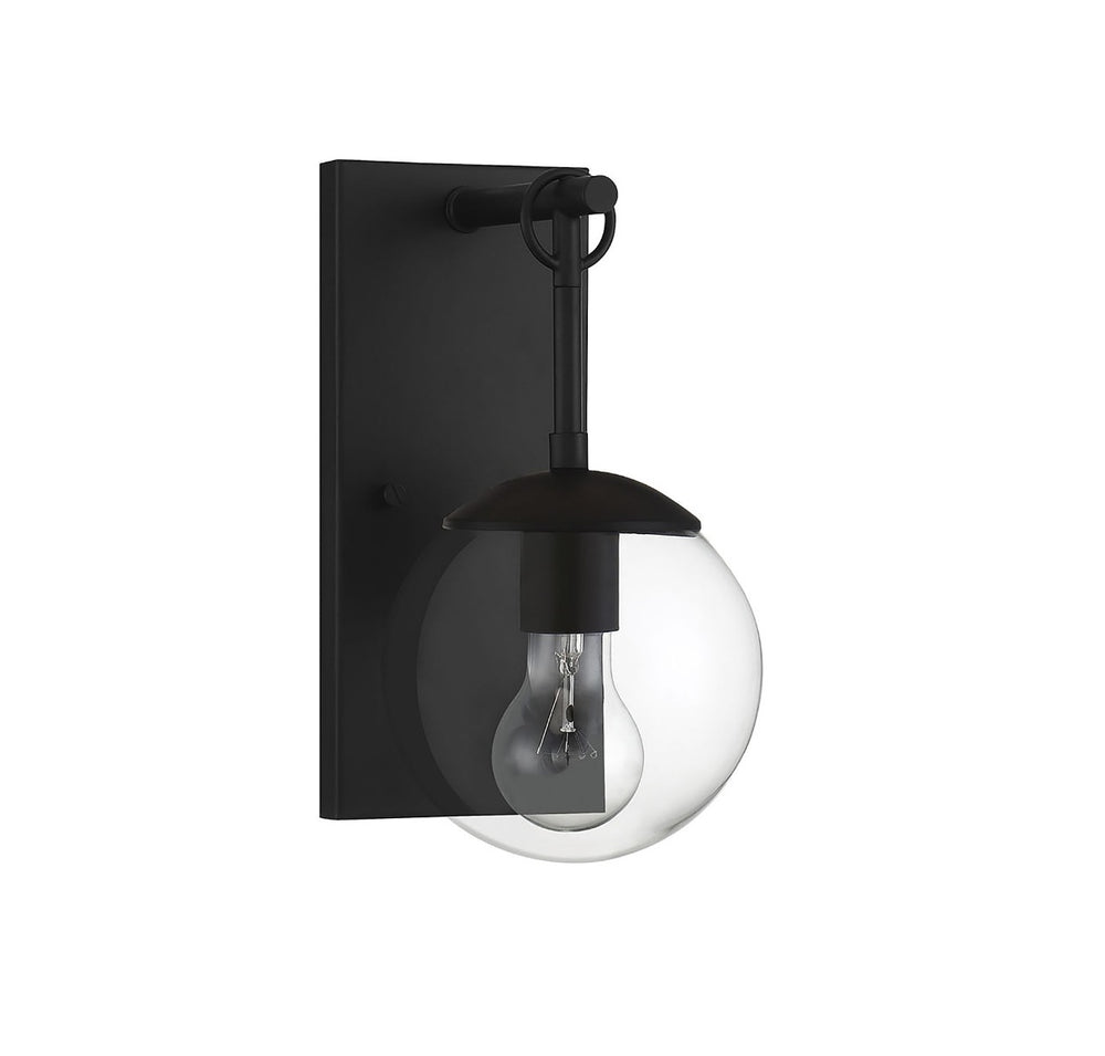 Savoy House 1-Light Outdoor Wall Lantern in Matte Black - Model M50029BK