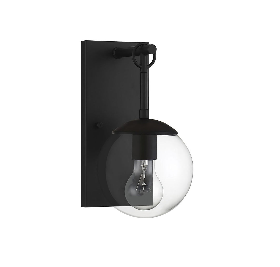 Savoy House 1-Light Outdoor Wall Lantern in Matte Black - Model M50029BK