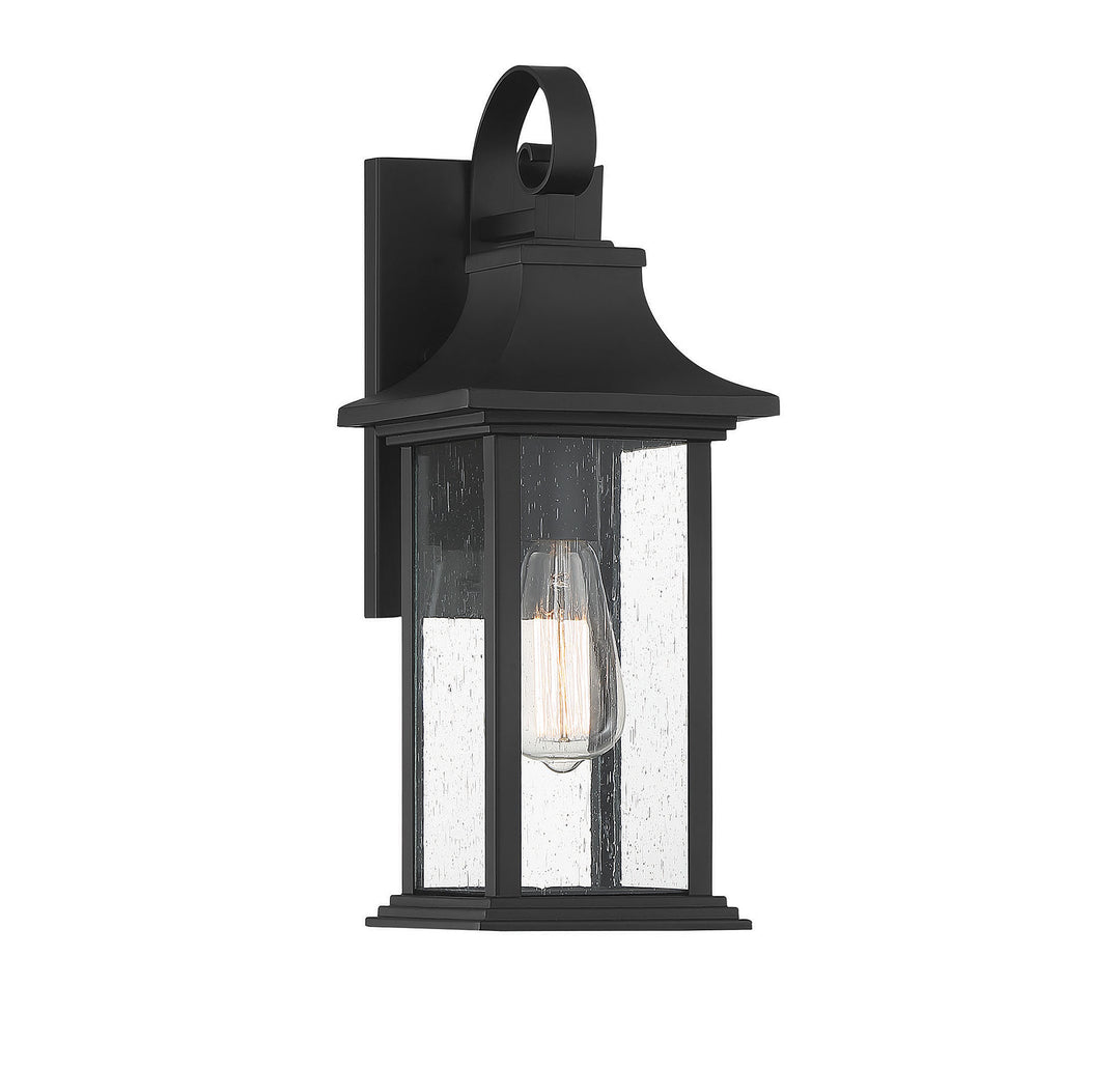 Savoy House Hancock Outdoor Wall Lantern in Matte Black