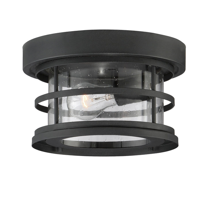 Savoy House Barrett 1-Light Outdoor Flush Mount - Model 5-369-10-BK