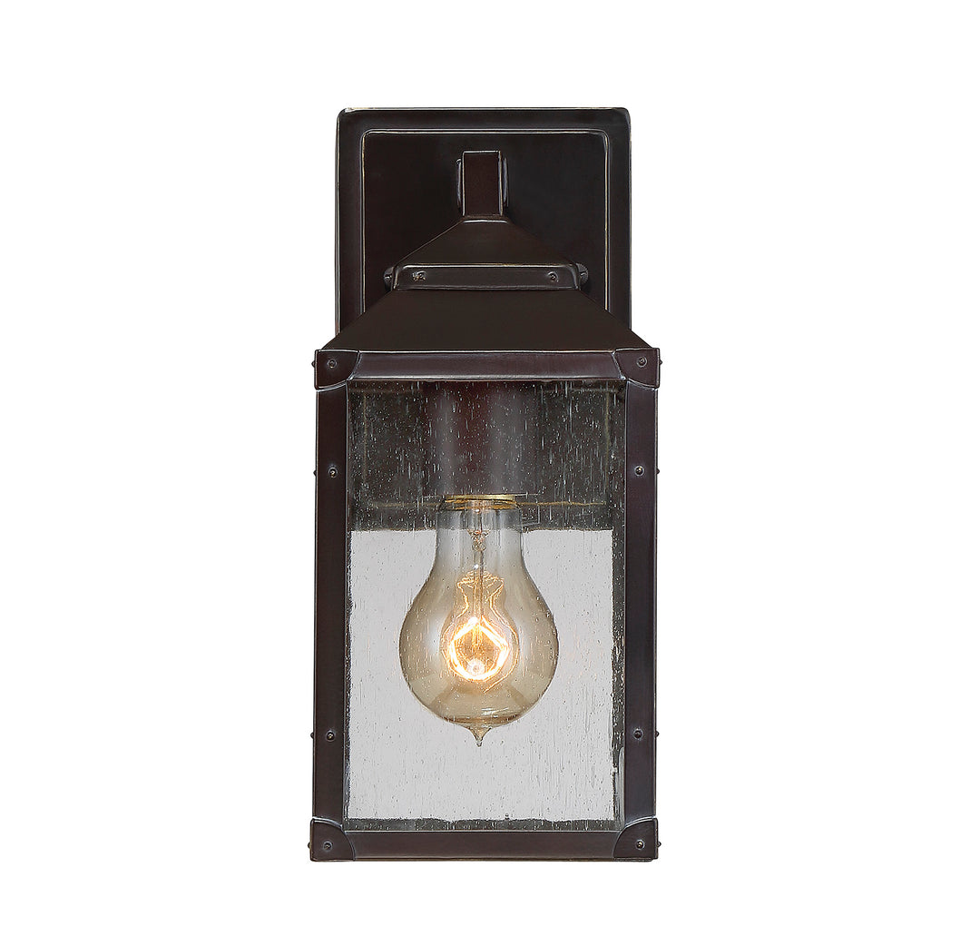 Savoy House Brennan Outdoor Wall Lantern in English Bronze with Gold