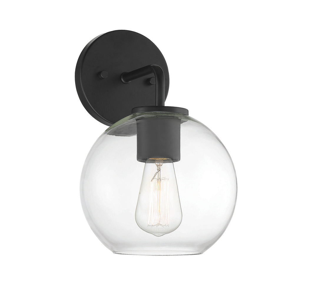 Savoy House 1-Light Outdoor Wall Lantern in Matte Black - Model M50044BK