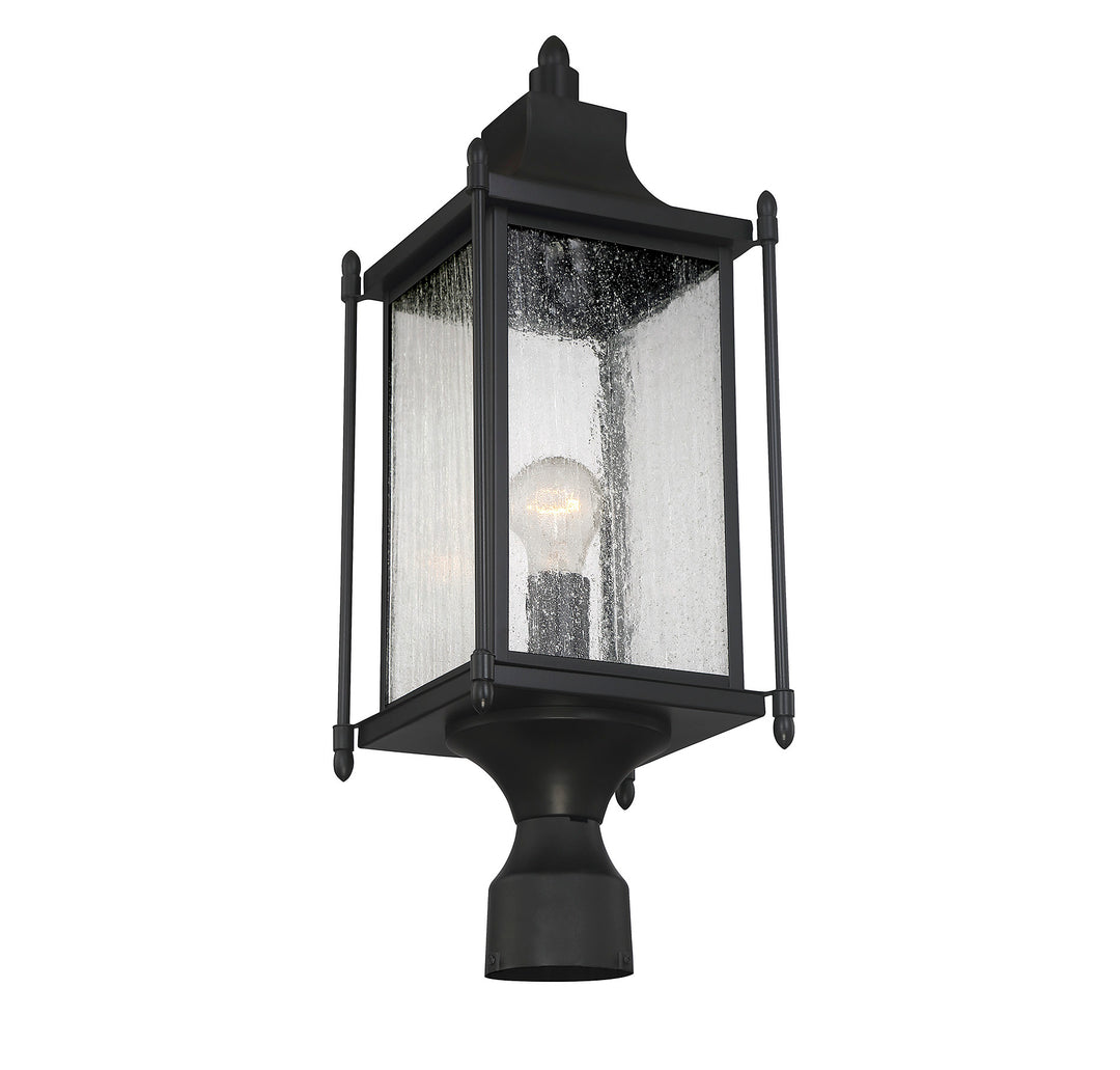 Savoy House Dunnmore 1-Light Outdoor Post Lantern - Model 5-3454-BK