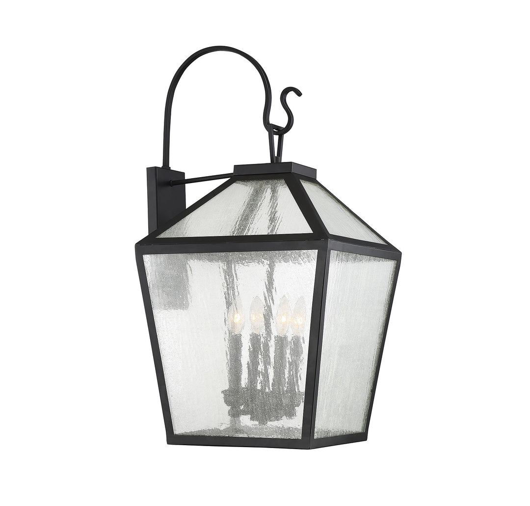 Savoy House Woodstock Outdoor Wall Lantern in Black