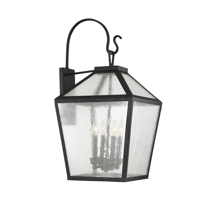 Savoy House Woodstock Outdoor Wall Lantern in Black