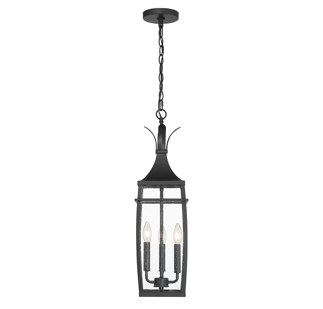 Savoy House Montpelier 3-Light Outdoor Hanging Lantern - Model 5-763-BK