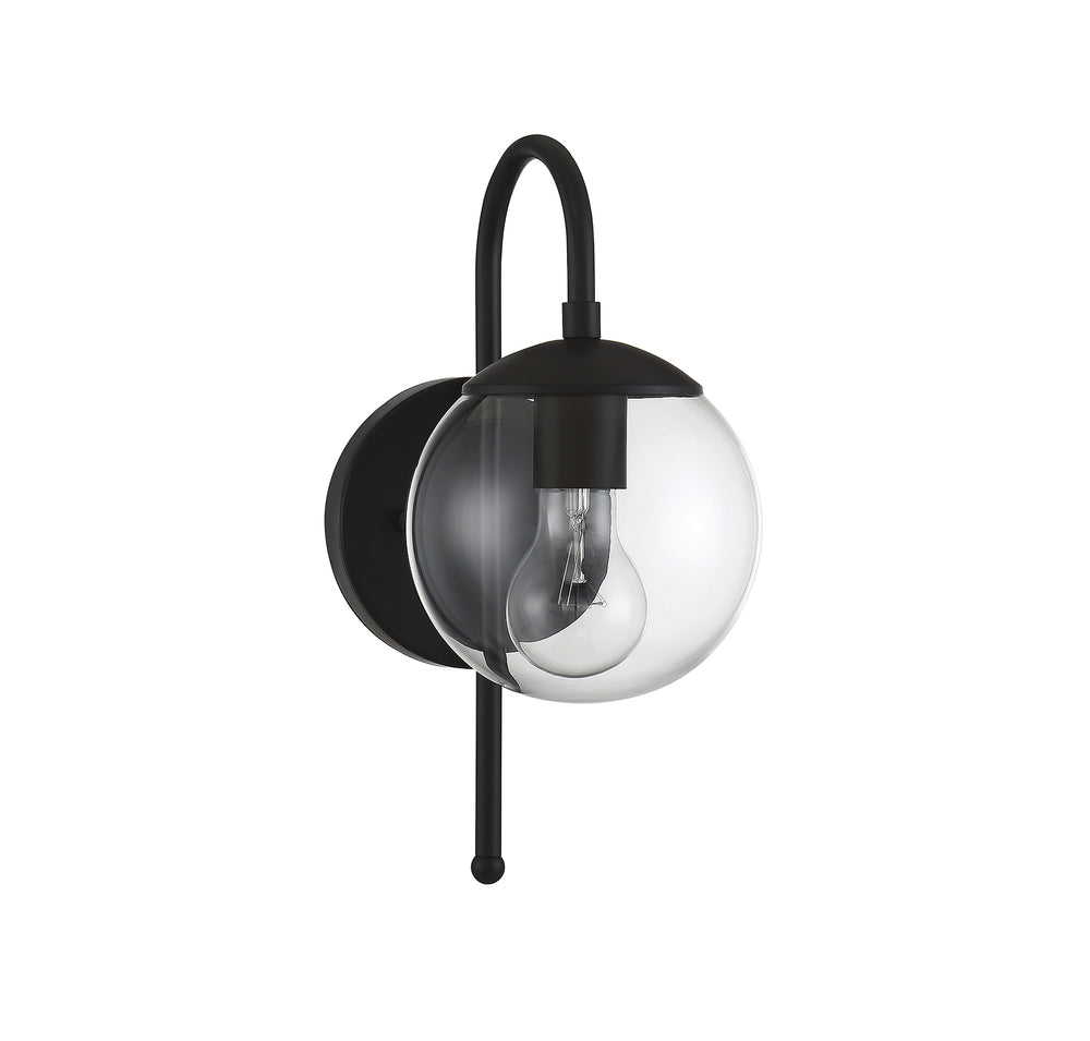 Savoy House 1-Light Outdoor Wall Lantern in Matte Black - Model M50030BK