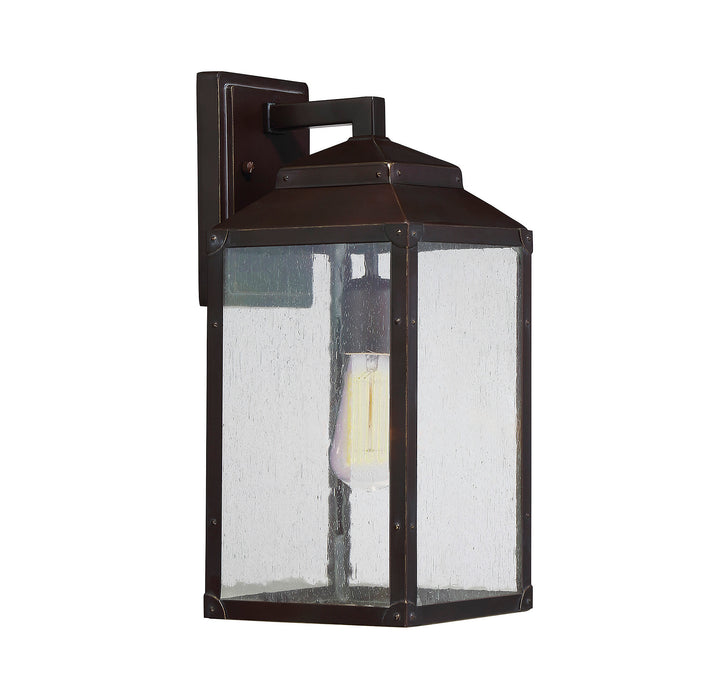 Savoy House Brennan Outdoor Wall Lantern in English Bronze with Gold