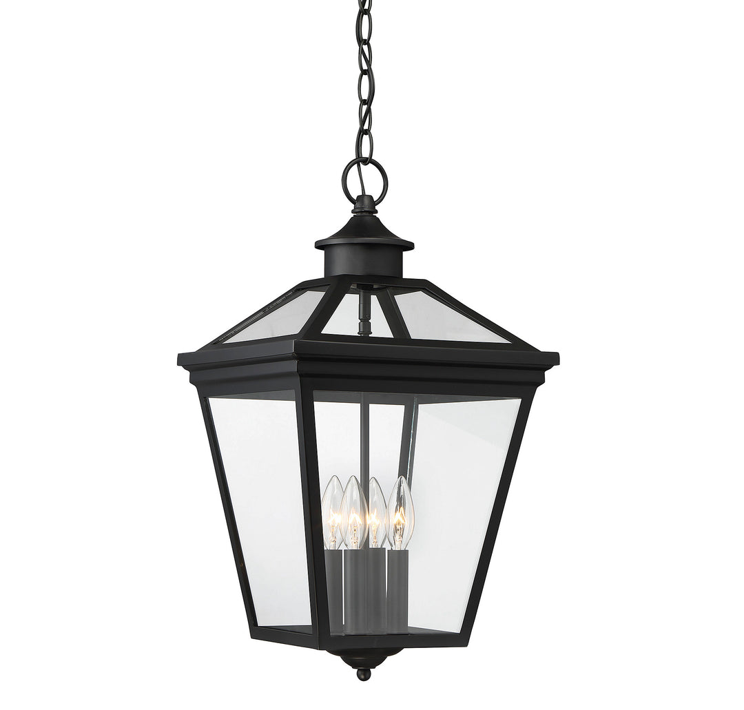 Savoy House Ellijay 4-Light Outdoor Hanging Lantern - Model 5-145-BK