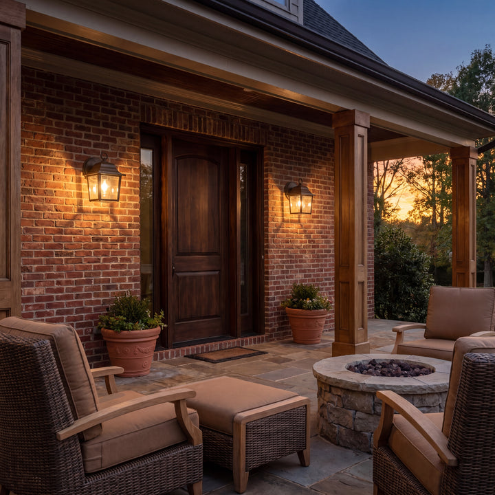 Savoy House Exterior Collections 1-Light Outdoor Wall Lantern in Rustic Bronze - Model 5-3045-72