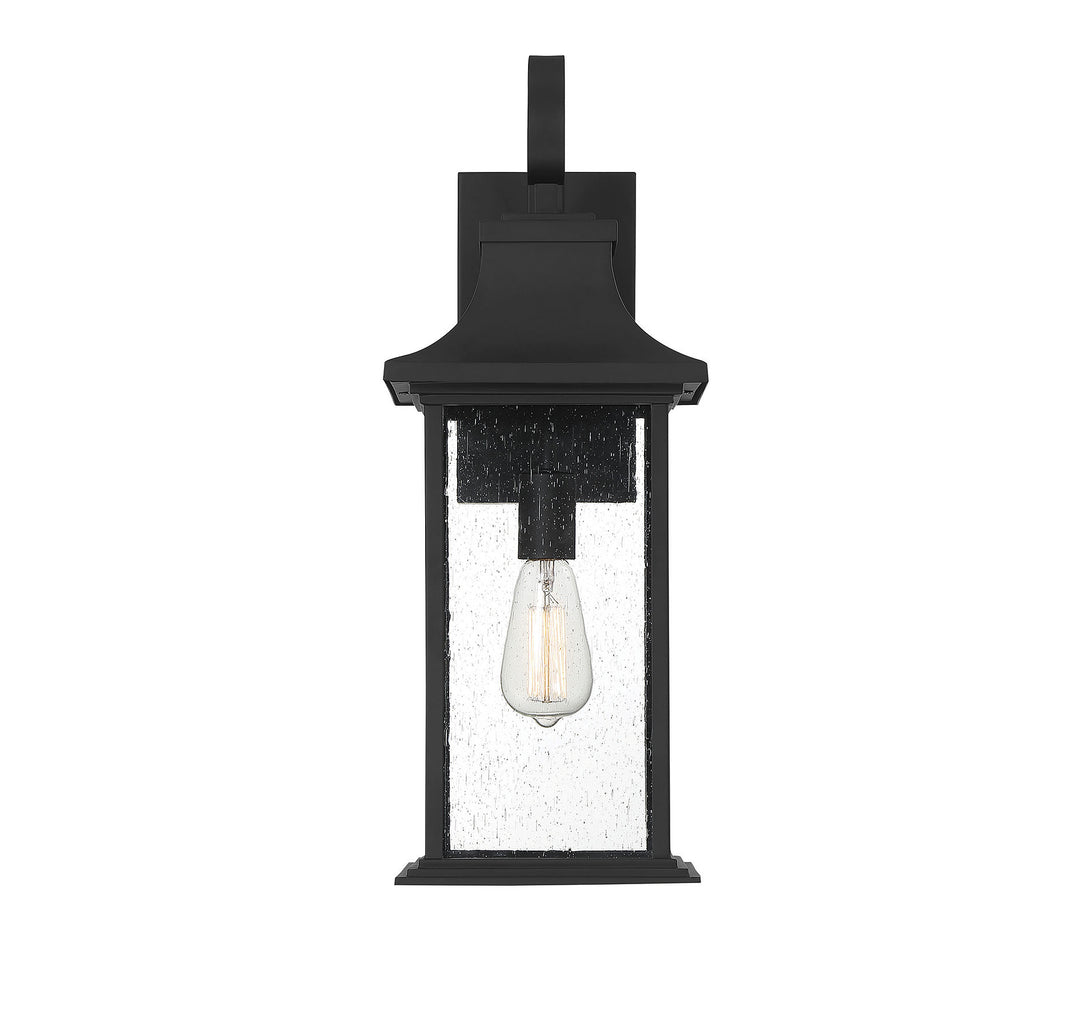 Savoy House Hancock Outdoor Wall Lantern in Matte Black