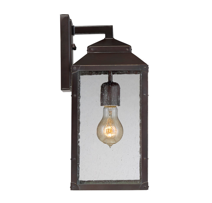 Savoy House Brennan Outdoor Wall Lantern in English Bronze with Gold