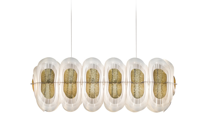 Slamp Fiordlys Suspension Linear - Gold