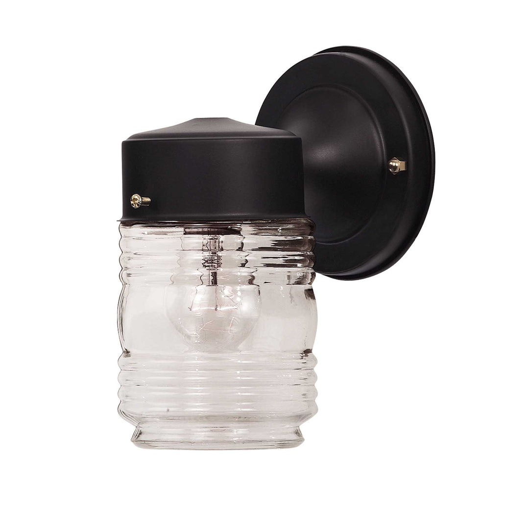 Savoy House Exterior Collections 1-Light Outdoor Wall Lantern in Black - Model 5-1161-BK