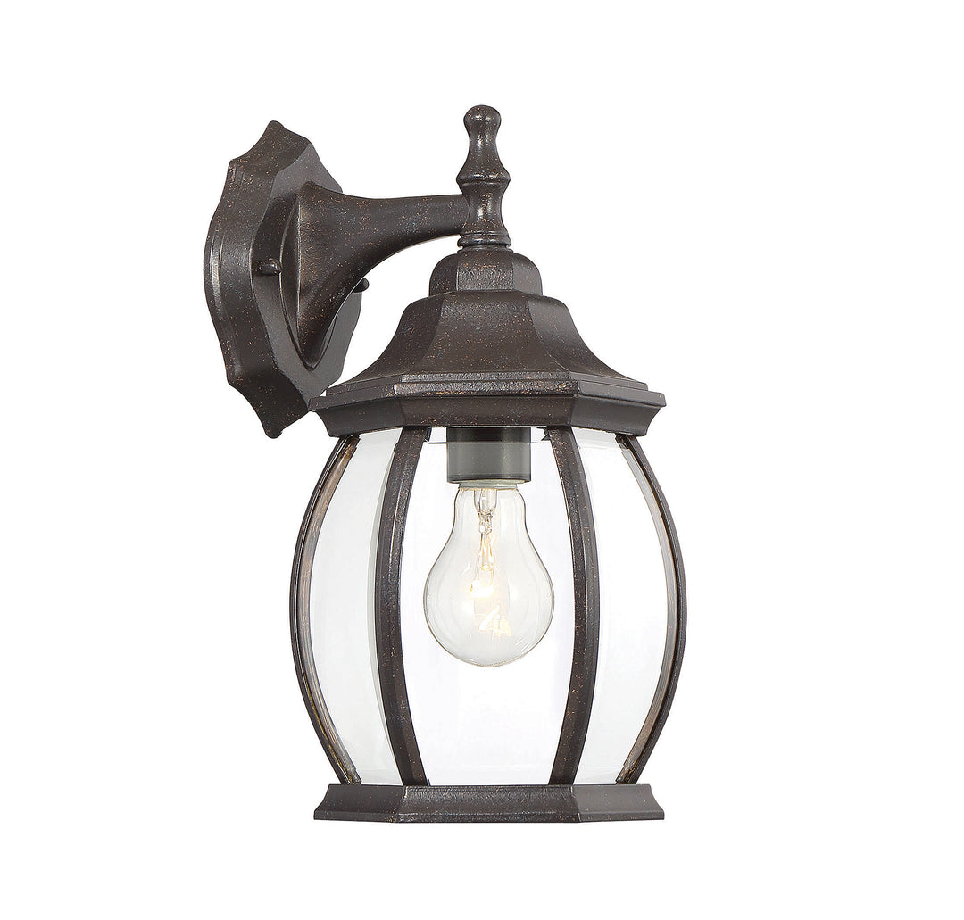 Savoy House 1-Light Outdoor Wall Lantern in Rustic Bronze - Model M50053RB