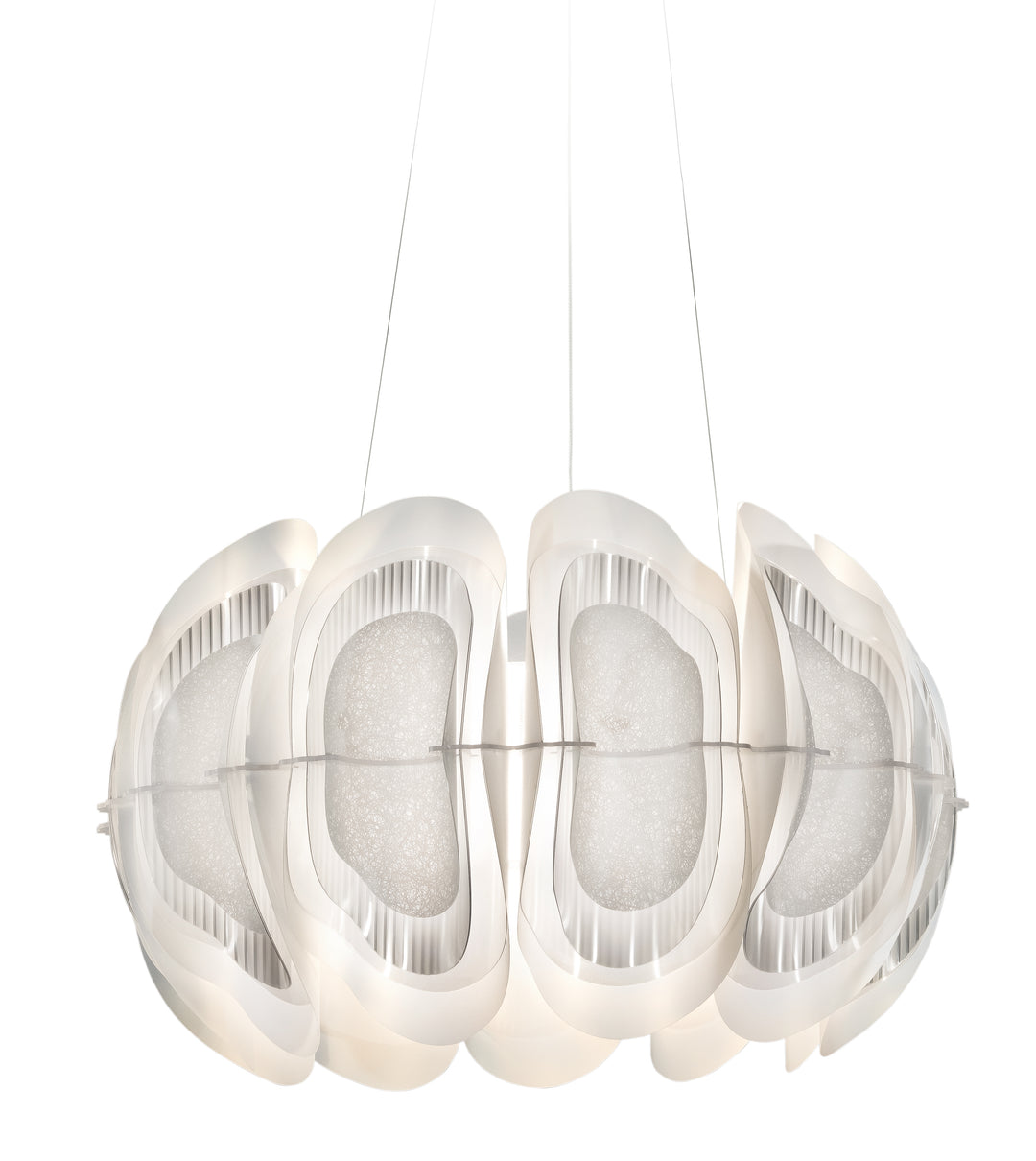 Slamp Fiordlys Suspension Round - White