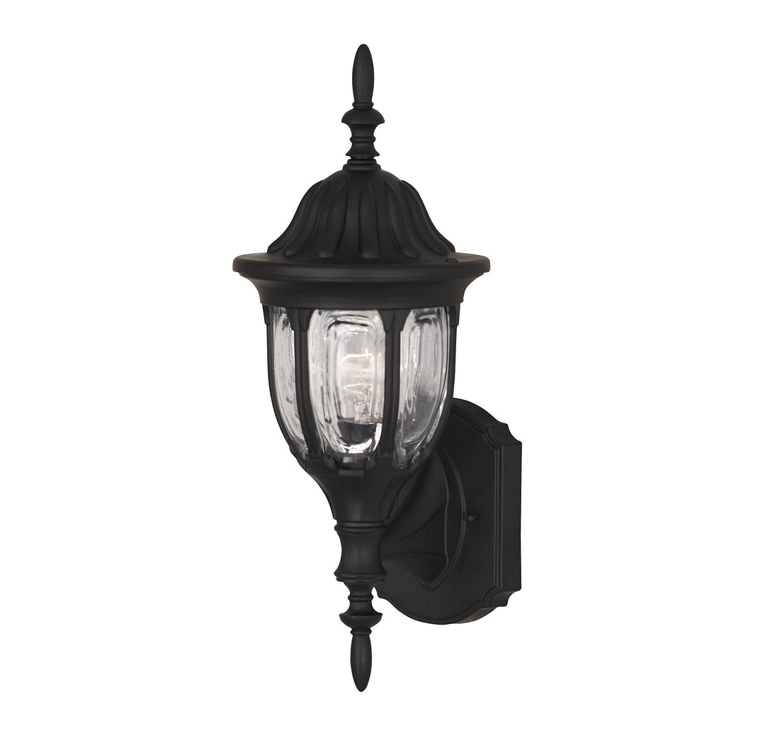 Savoy House 1-Light Outdoor Wall Lantern in Black - Model M50057BK