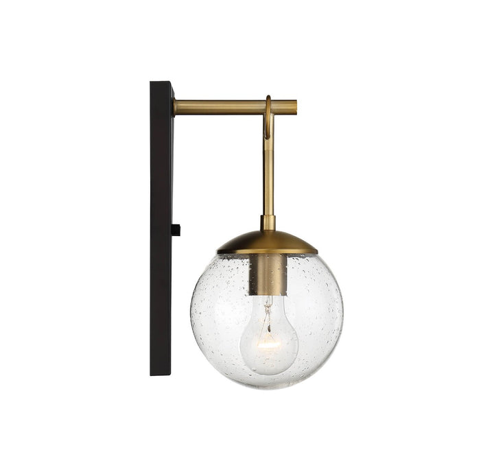 Savoy House 1-Light Outdoor Wall Lantern in Oil Rubbed Bronze with Natural Brass - Model M50029ORBNB