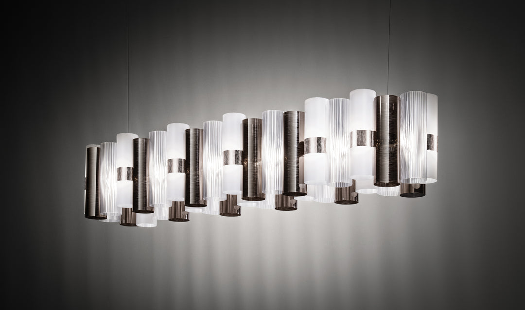 Slamp La Lollo Suspension Linear 100 - Pewter
