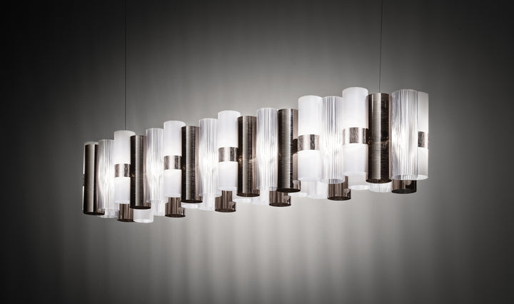 Slamp La Lollo Suspension Linear 100 - Pewter