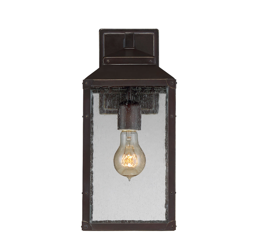 Savoy House Brennan Outdoor Wall Lantern in English Bronze with Gold