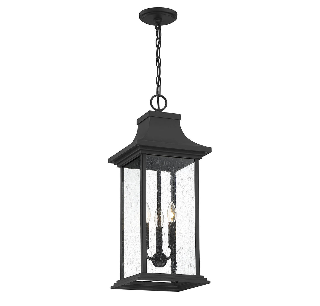 Savoy House Hancock 3-Light Outdoor Hanging Lantern - Model 5-453-BK
