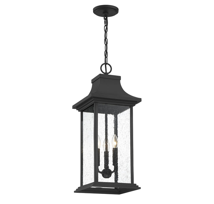 Savoy House Hancock 3-Light Outdoor Hanging Lantern - Model 5-453-BK
