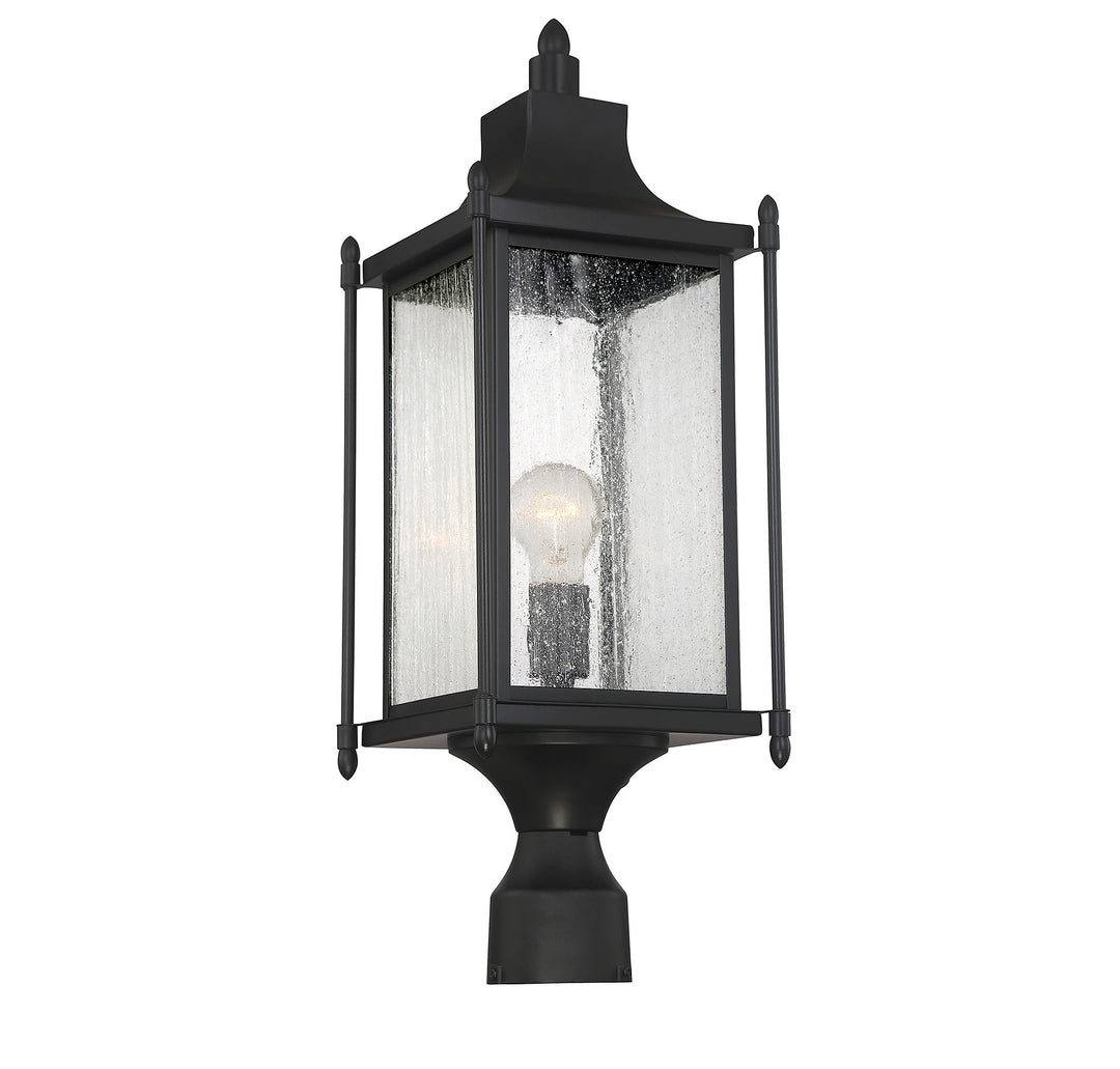 Savoy House Dunnmore 1-Light Outdoor Post Lantern - Model 5-3454-BK