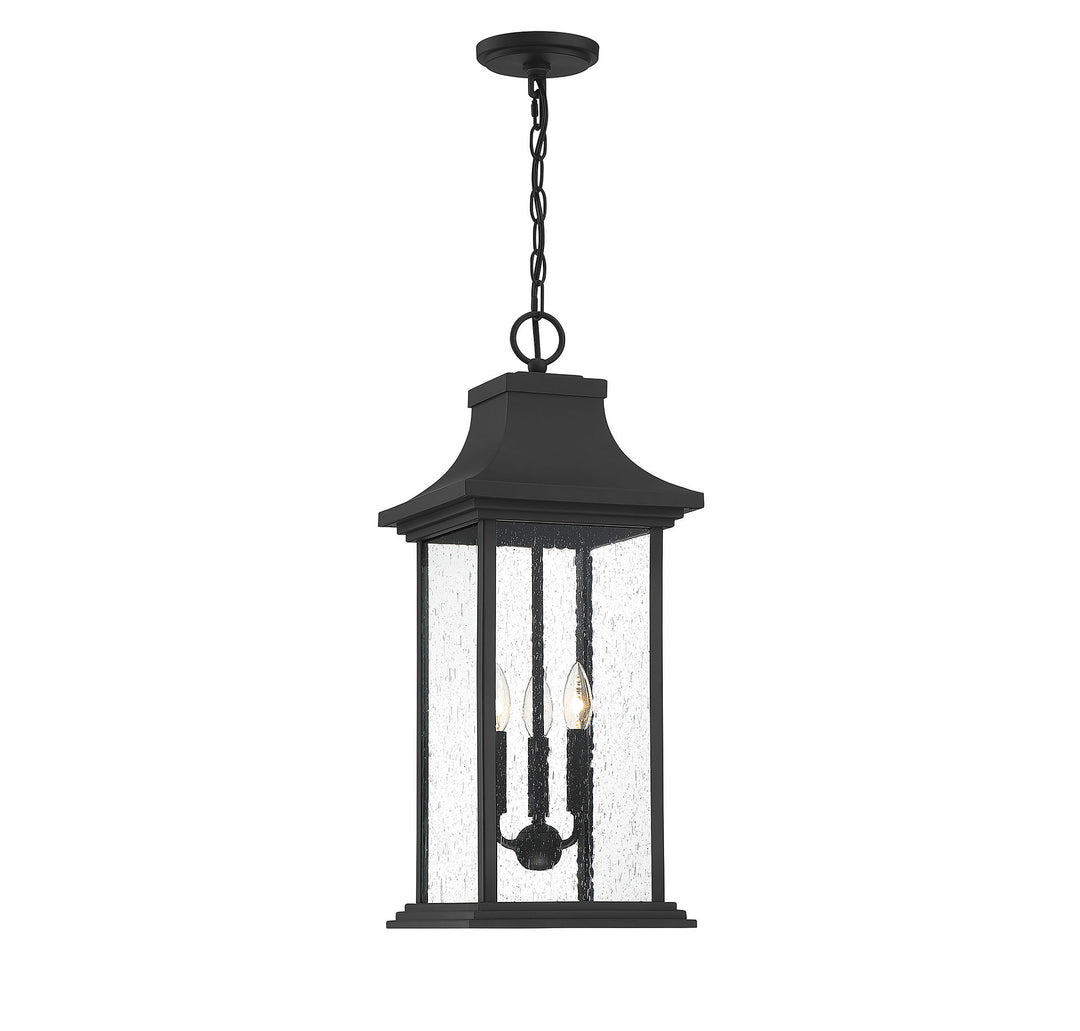 Savoy House Hancock 3-Light Outdoor Hanging Lantern - Model 5-453-BK