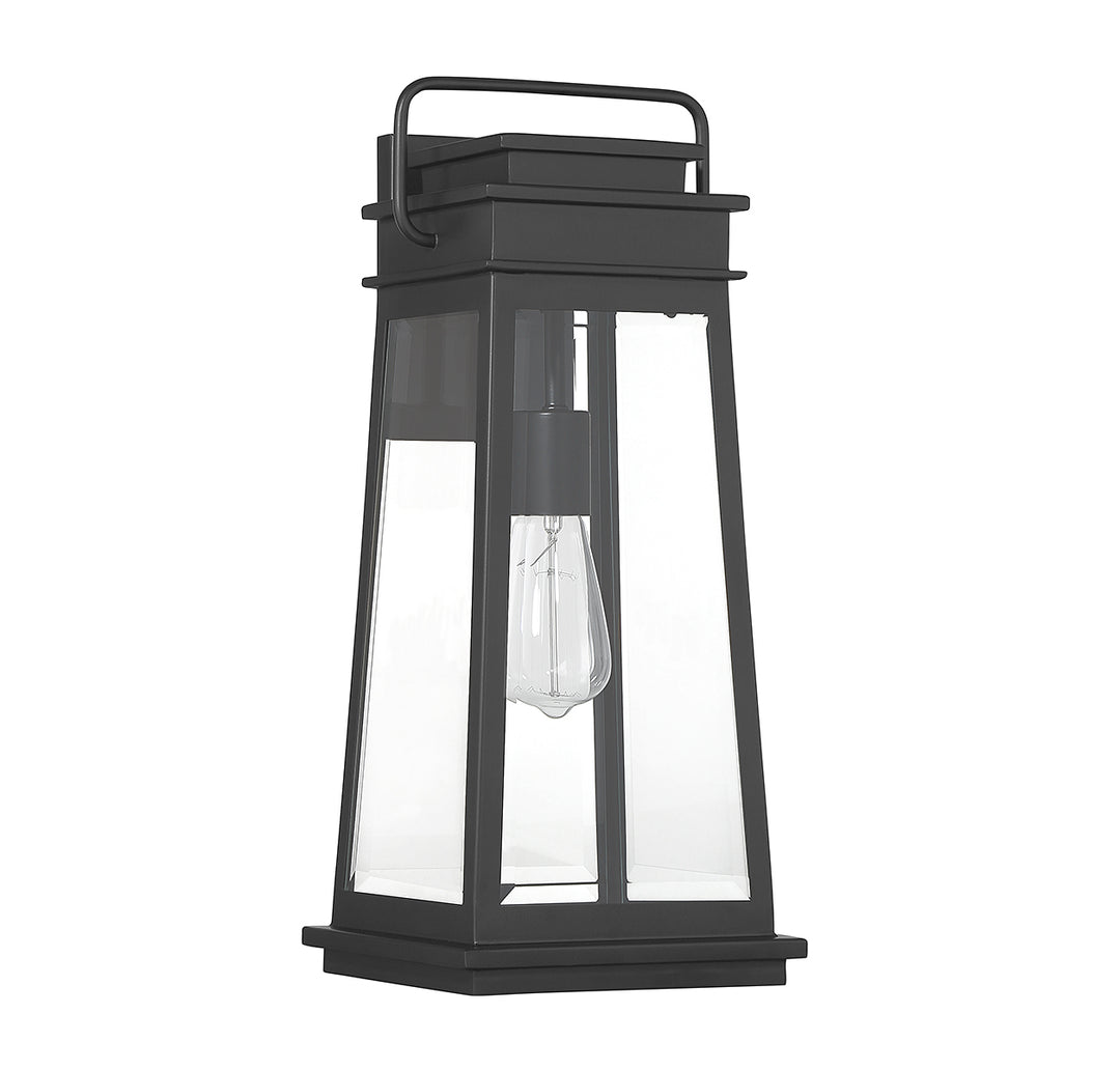 Savoy House Boone Outdoor Wall Lantern in Matte Black