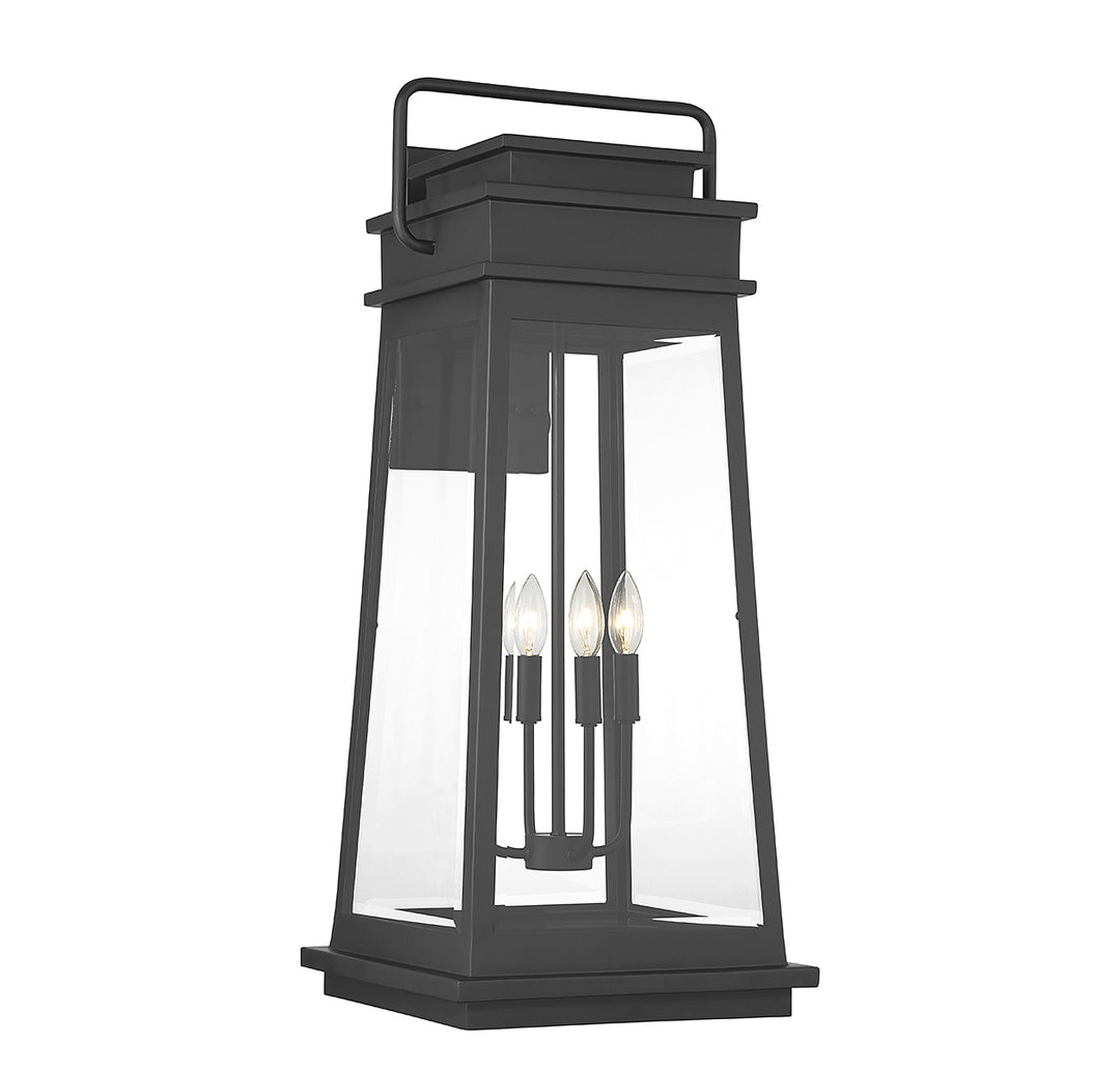 Savoy House Boone Outdoor Wall Lantern in Matte Black