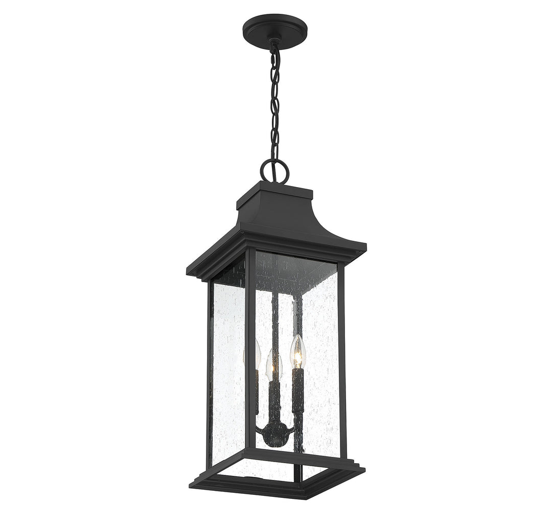 Savoy House Hancock 3-Light Outdoor Hanging Lantern - Model 5-453-BK