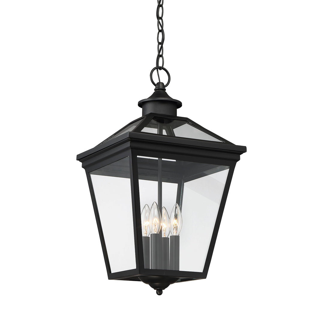 Savoy House Ellijay 4-Light Outdoor Hanging Lantern - Model 5-145-BK