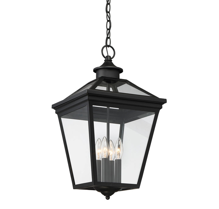Savoy House Ellijay 4-Light Outdoor Hanging Lantern - Model 5-145-BK