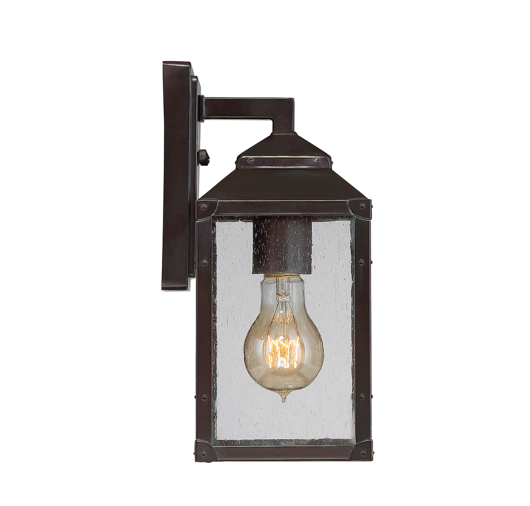 Savoy House Brennan Outdoor Wall Lantern in English Bronze with Gold