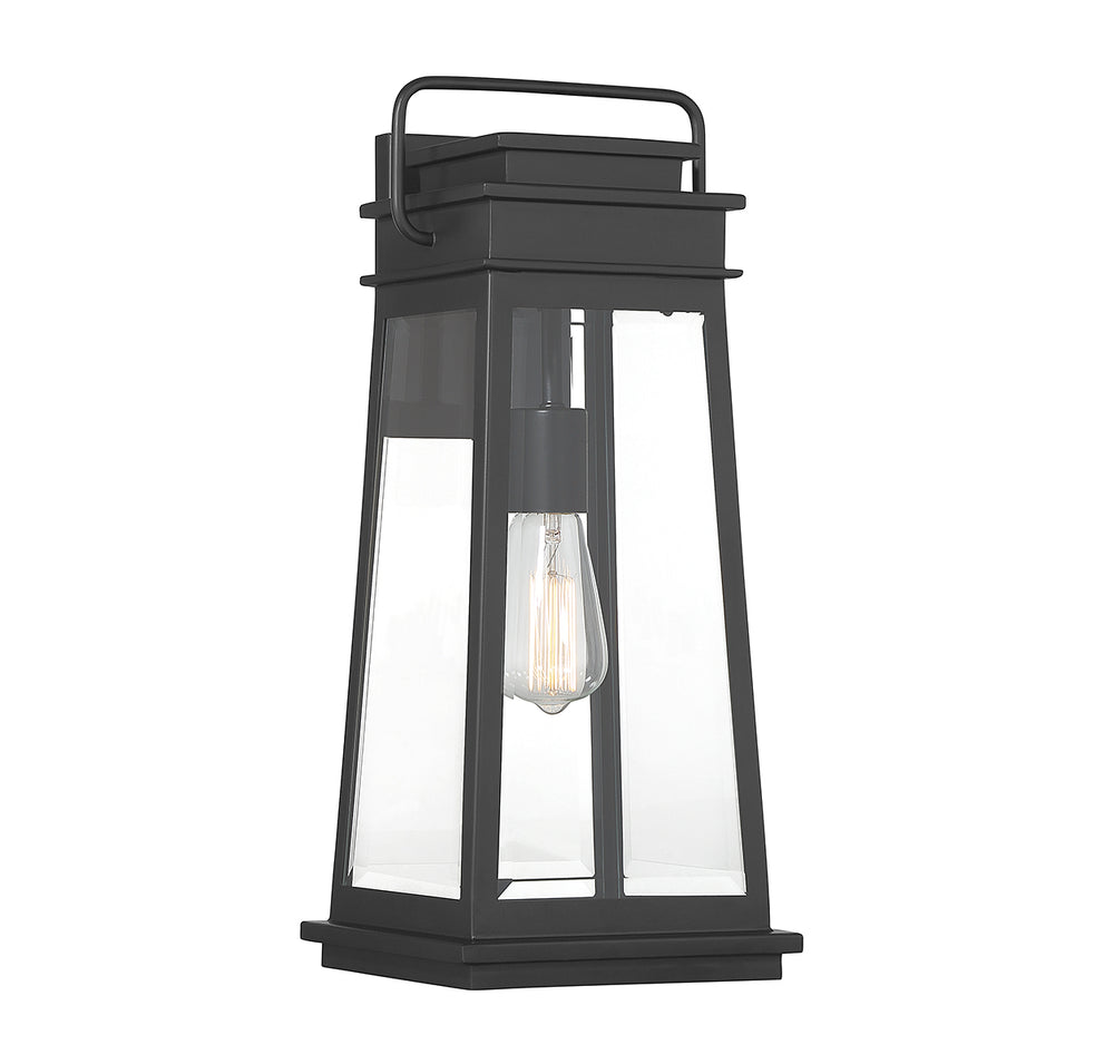 Savoy House Boone Outdoor Wall Lantern in Matte Black