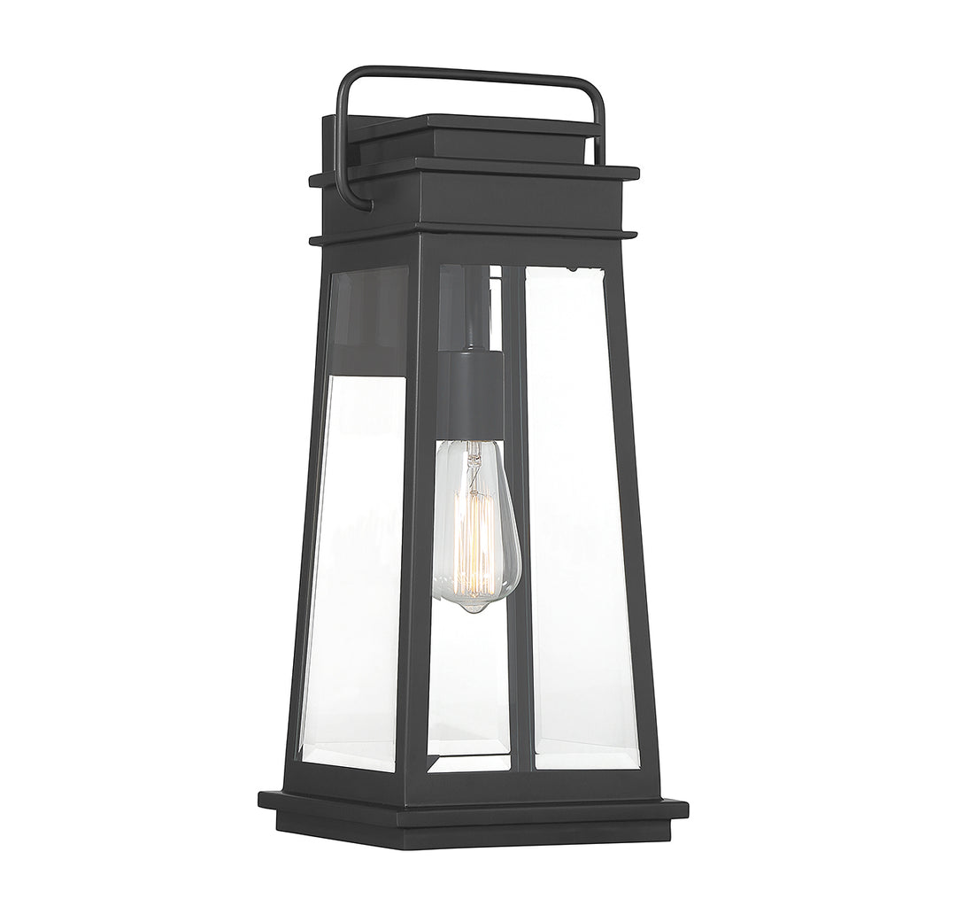 Savoy House Boone Outdoor Wall Lantern in Matte Black