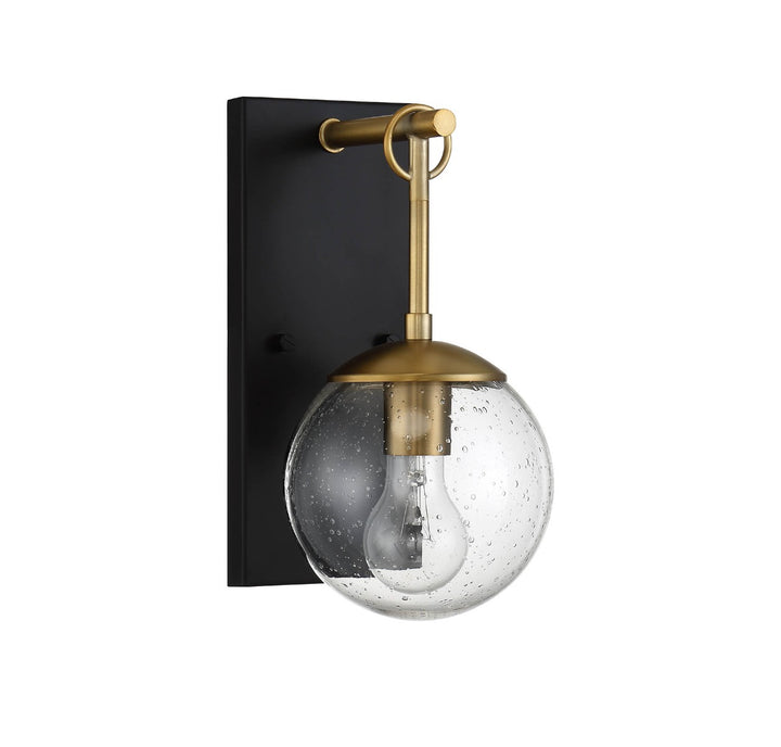 Savoy House 1-Light Outdoor Wall Lantern in Oil Rubbed Bronze with Natural Brass - Model M50029ORBNB