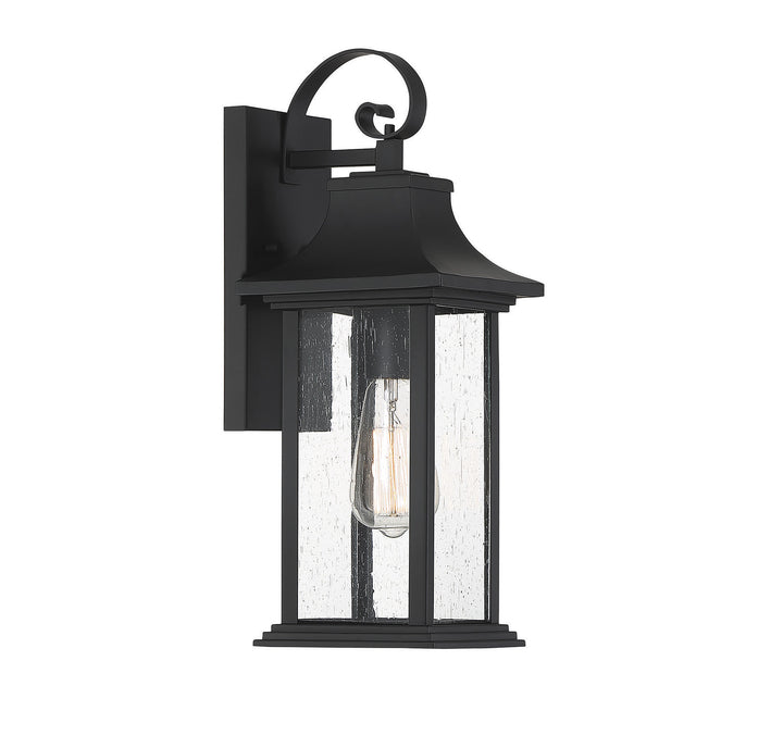 Savoy House Hancock Outdoor Wall Lantern in Matte Black