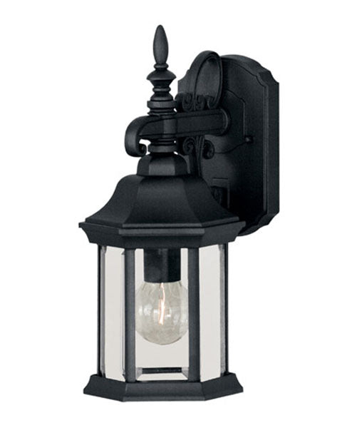Savoy House 1-Light Outdoor Wall Lantern in Black - Model M50056BK