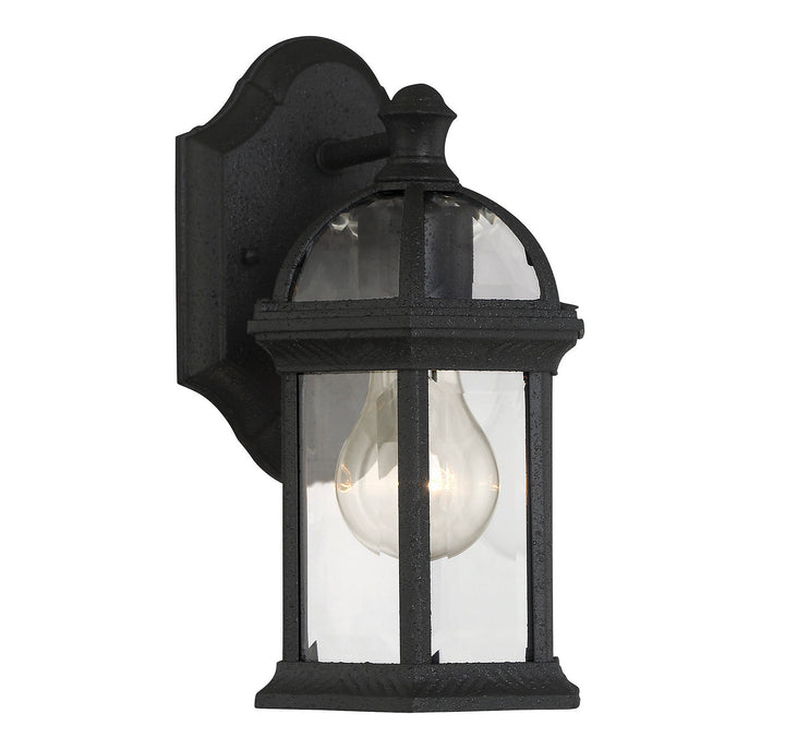 Savoy House Kensington Outdoor Wall Lantern in Textured Black