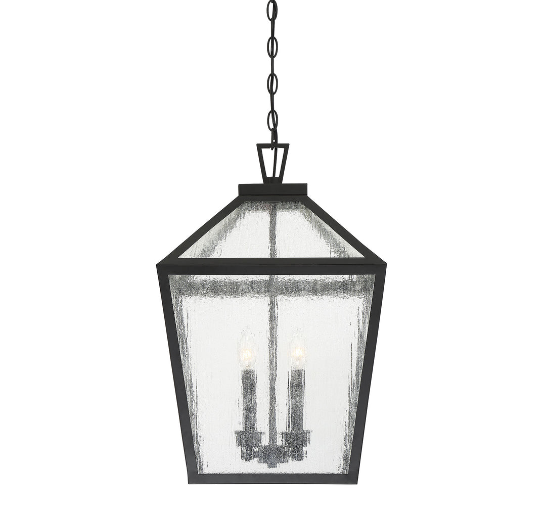 Savoy House Woodstock 4-Light Outdoor Hanging Lantern - Model 5-104-BK